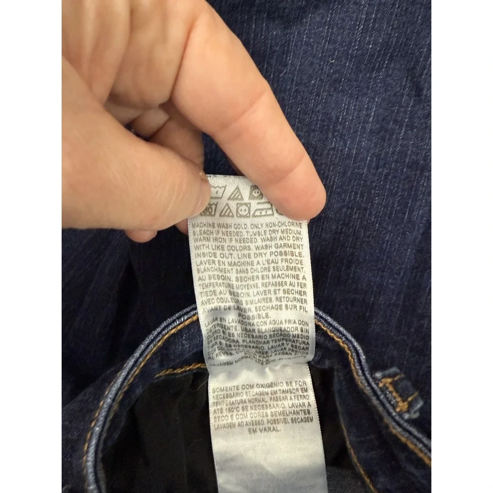 Levi's 535 Legging Jeans Women's Size 11 Short Dark Wash Stretch Mid Rise Denim